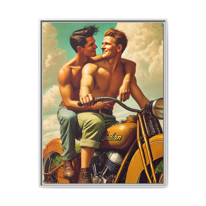 30" x 40" (Vertical) / White / 1.25"