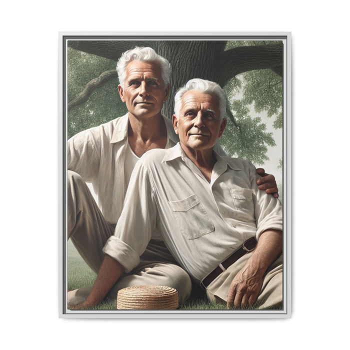 24" x 30" (Vertical) / White / 1.25"