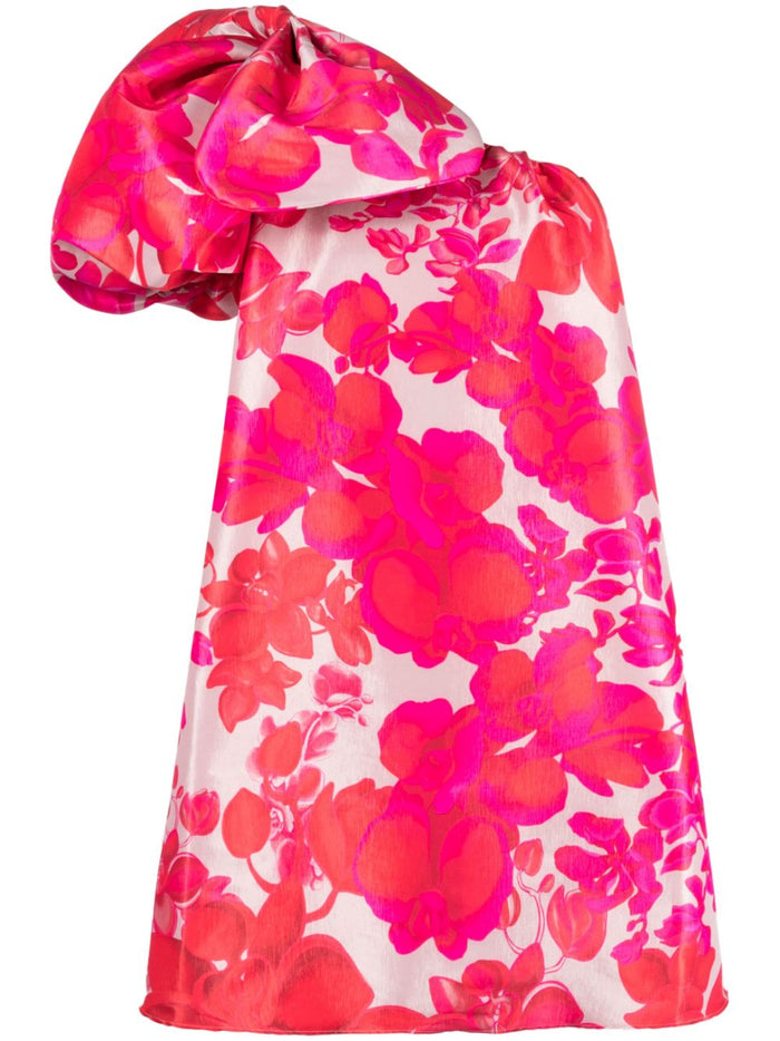 Mithali Floral-Print One-Shoulder Dress