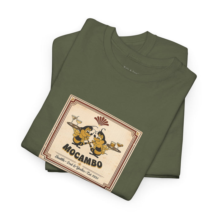 Mocambo Seattle LGBTQ nightlife t-shirt front logo
