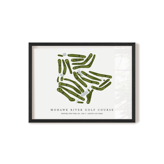 Mohawk River Golf Course | Golf Course Map | Black+Frame