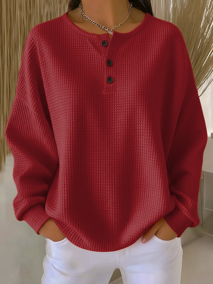 Myah – Casual Sweatshirt with Round Neck