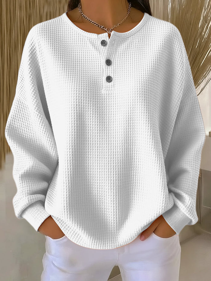 Myah – Casual Sweatshirt with Round Neck