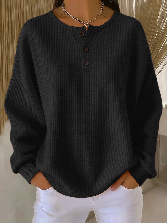 Myah – Casual Sweatshirt with Round Neck