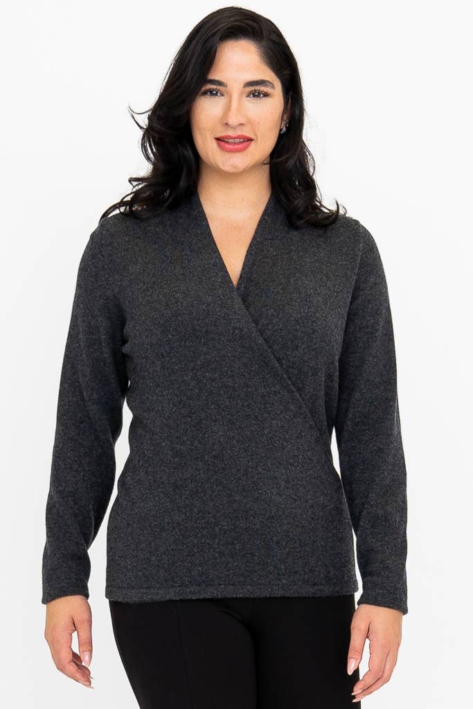 New York Cashmere Sweater in Charcoal