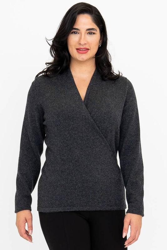 New York Cashmere Sweater in Charcoal