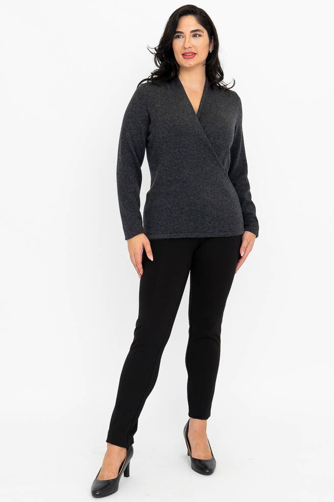 New York Cashmere Sweater in Charcoal
