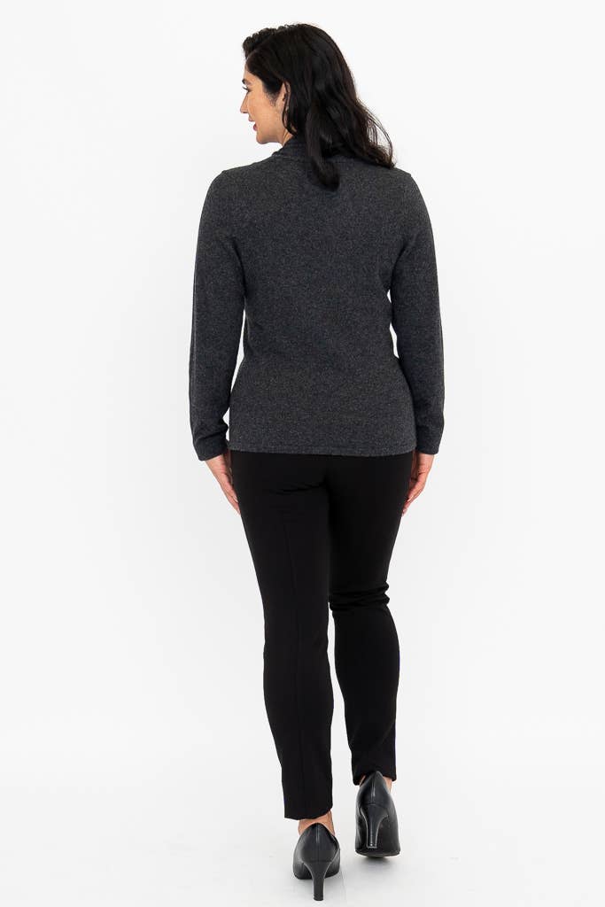 New York Cashmere Sweater in Charcoal