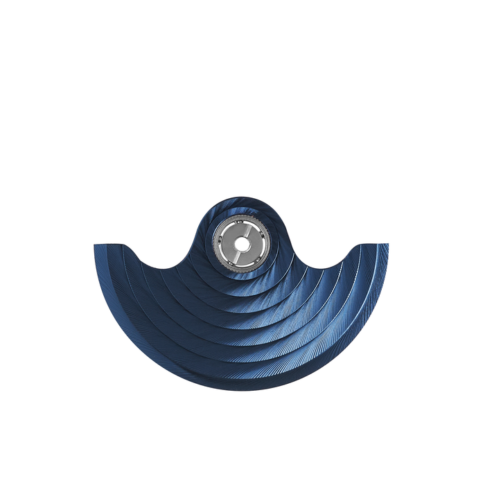 NH Movement Rotor: Circular Cote de Geneve Blue Steel Finish