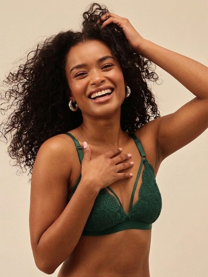 Non-Padded Non-Wired Lace Bra