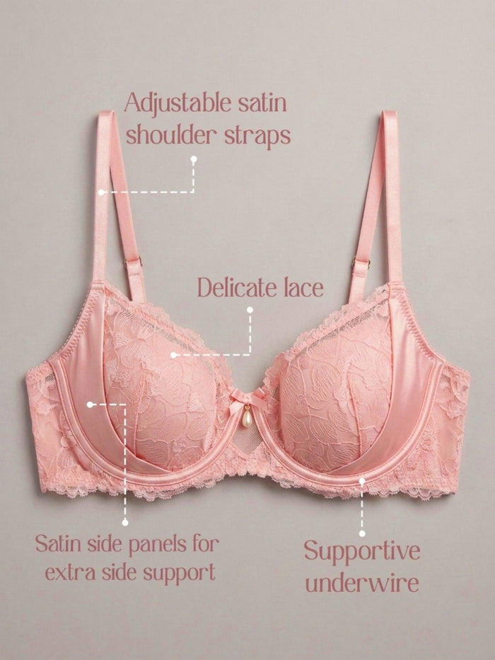 Non-Padded Underwired Lace Bra