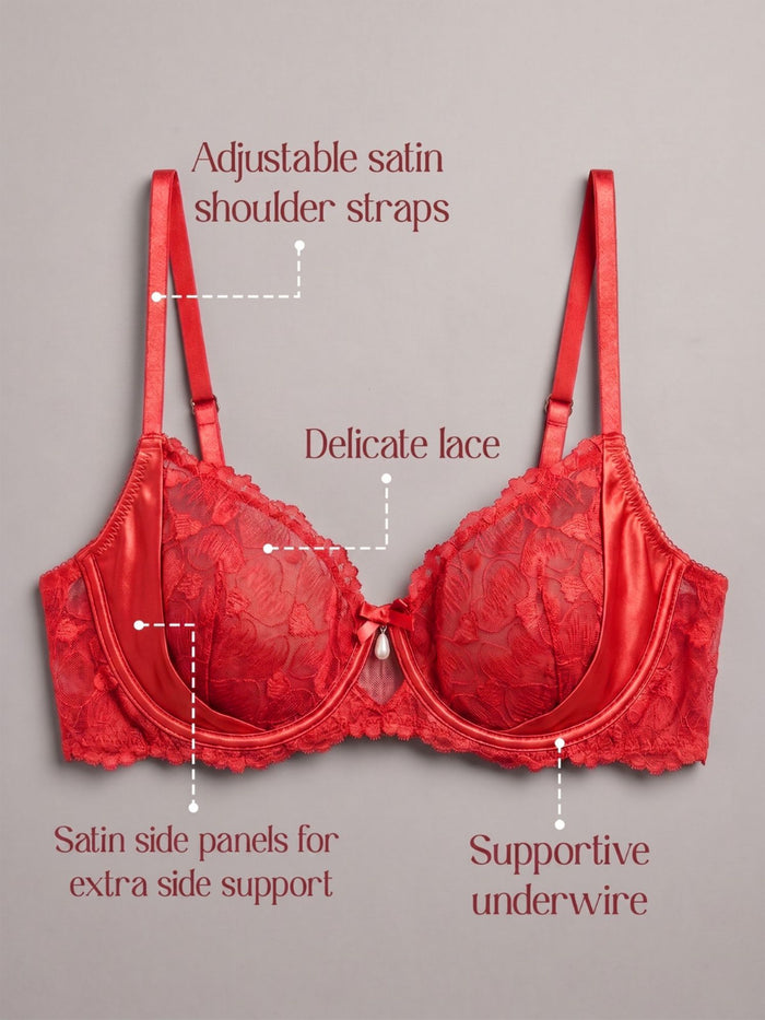Non-Padded Underwired Lace Bra