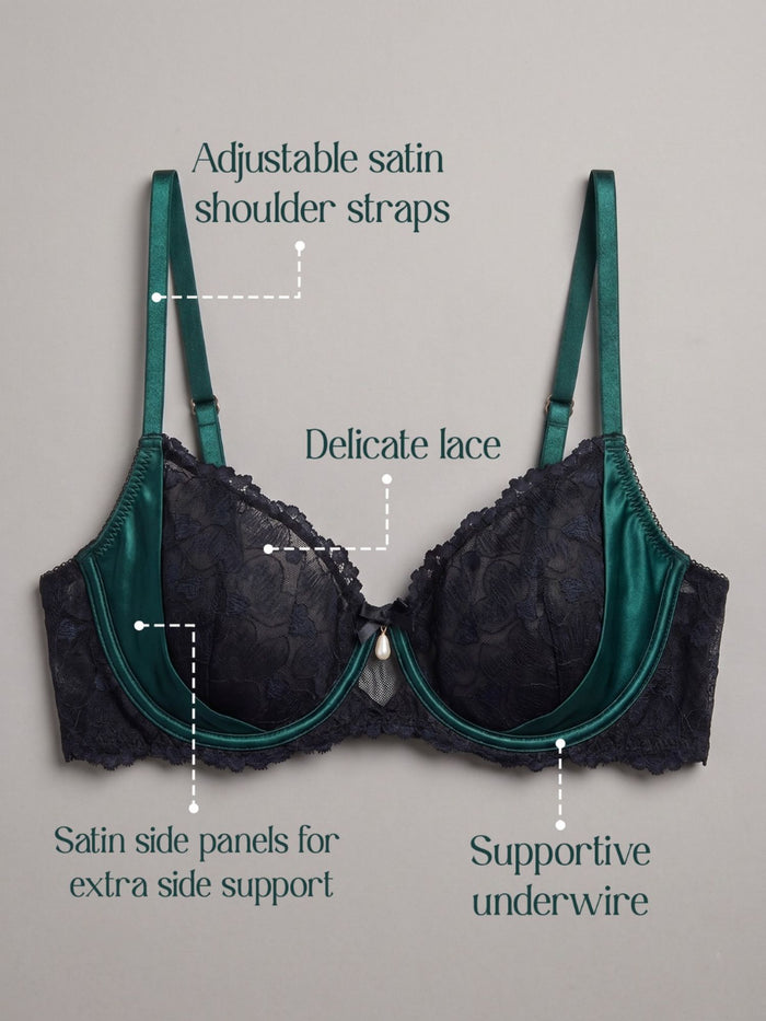 Non-Padded Underwired Lace Bra