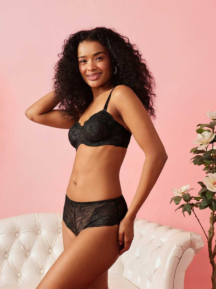 Non-Padded Underwired Lace Bralette