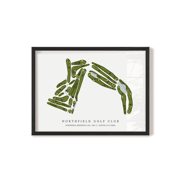 Northfield Golf Club | Golf Course Map | Black+Frame