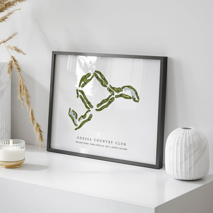 Odessa Country Club - The Links Course | Golf Course Map | On Table