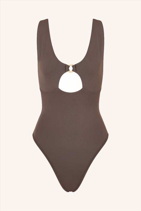 So Chic XS / Cacao One Piece Cutout Red