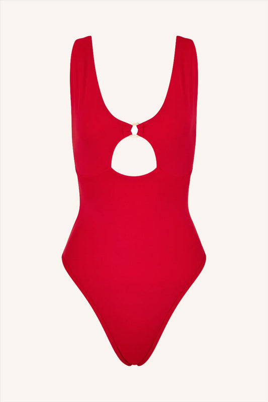 So Chic XS / Red One Piece Cutout Red