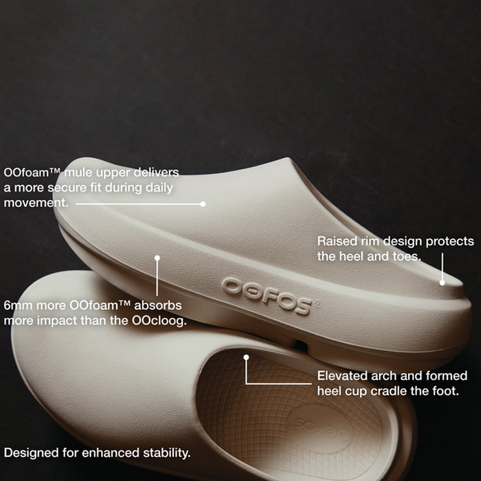 OOFOS Men's Cloog PLUS - Chalk