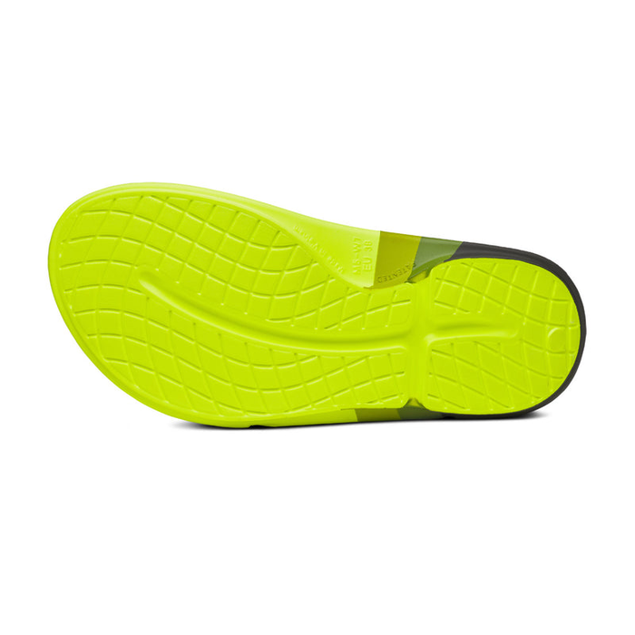 OOFOS Men's OOahh Sport Flex LTD Edition Slide - Electro Rally