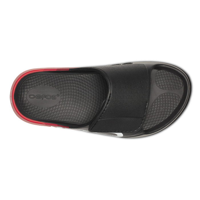 OOFOS Men's OOahh Sport Flex LTD Edition Slide - Fire Rally
