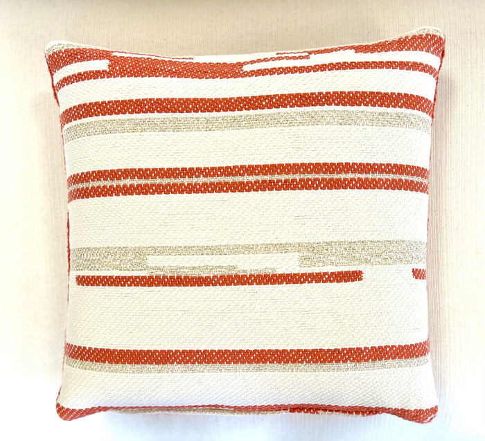 Orange Chunky Knit Pillow