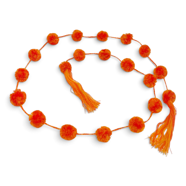 Orange Pom Garland