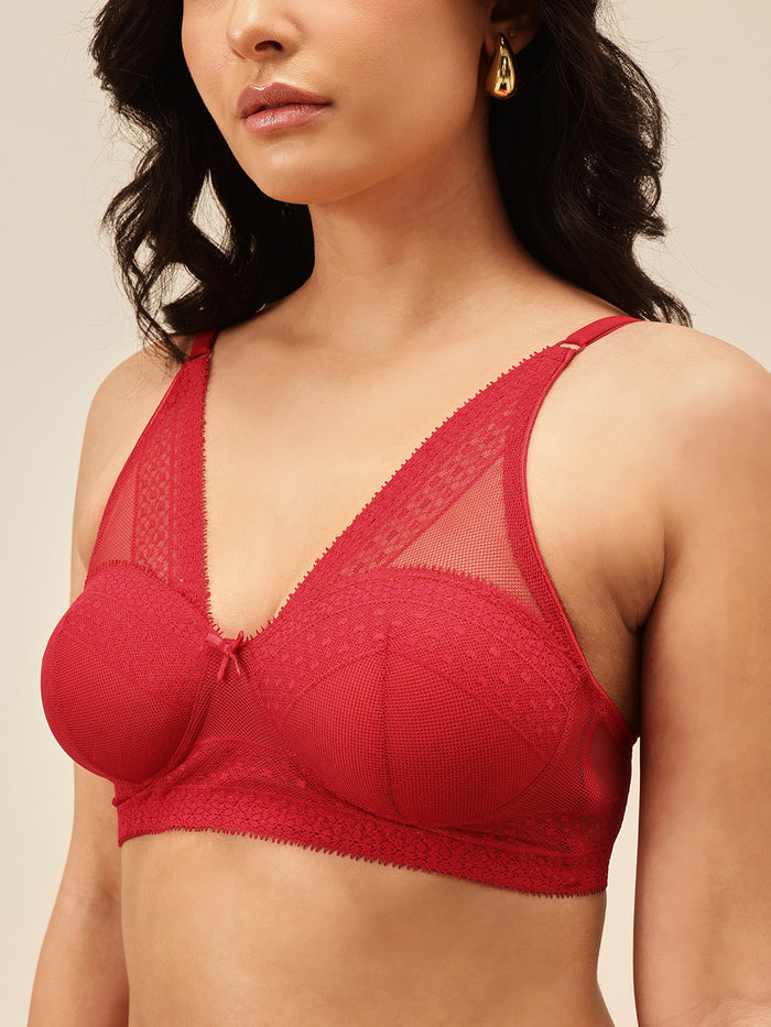 Padded Non-Wired Lace Bralette & Brief Set