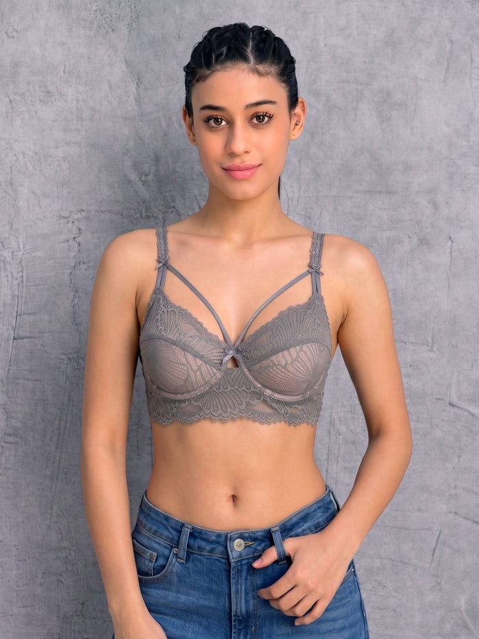 Padded Underwired Lace Bralette