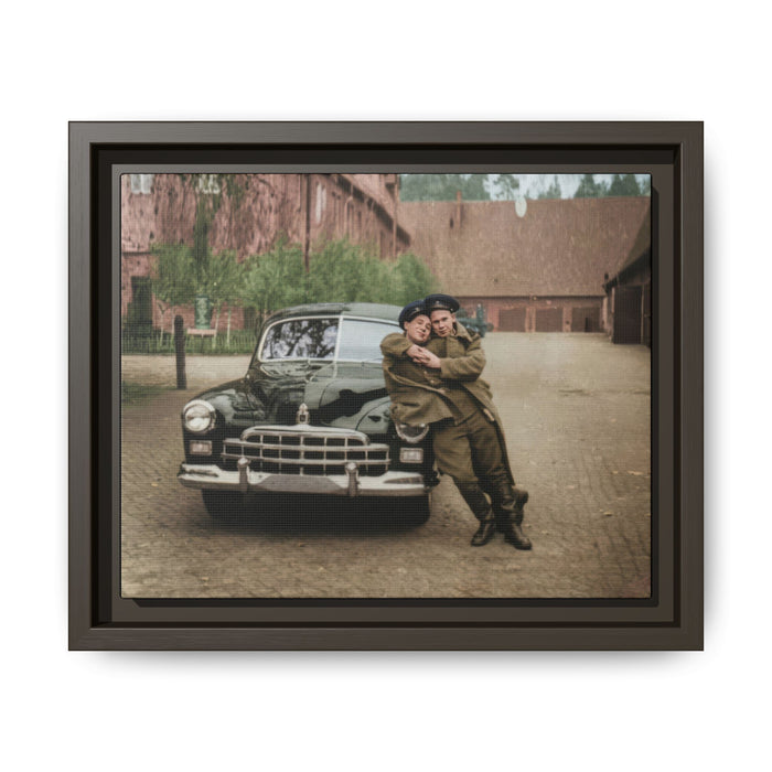 paire 015 | Framed Vintage Photo - Matte Canvas