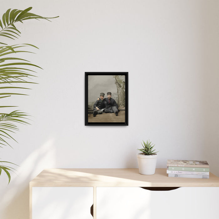 paire 037 | Framed Vintage Photo - Matte Canvas