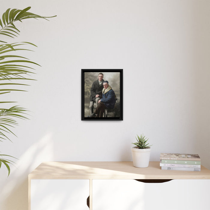 paire 086 | Framed Vintage Photo - Matte Canvas