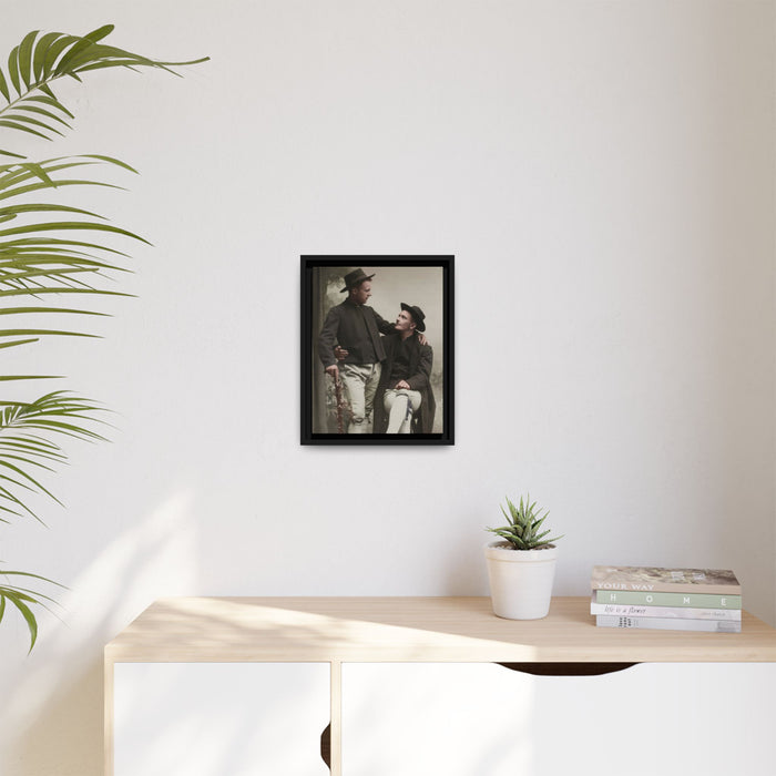 paire 092 | Framed Vintage Photo - Matte Canvas