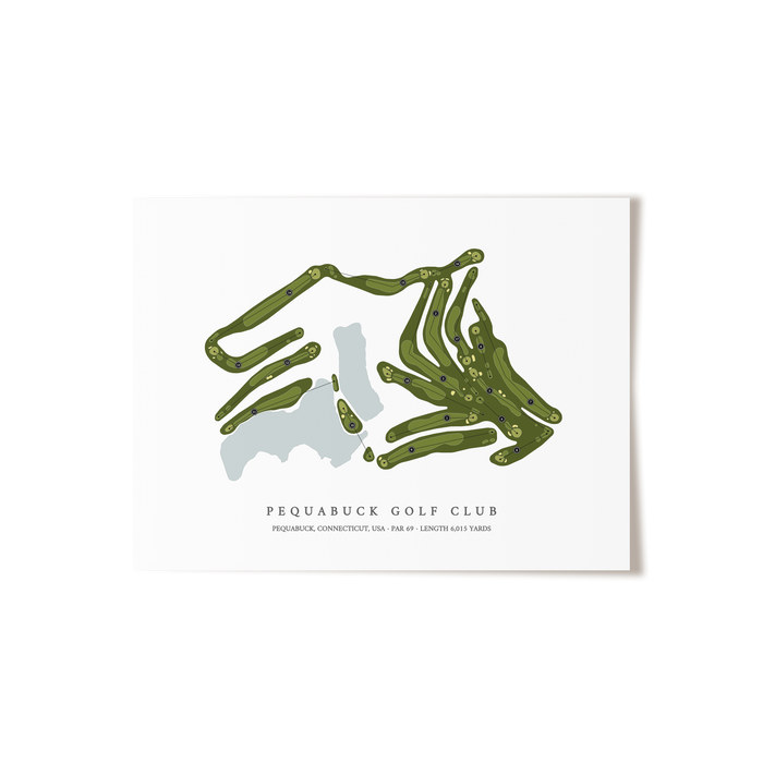 Pequabuck Golf Club | Golf Course Print | Unframed