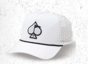 Perforated Rope Hat - White