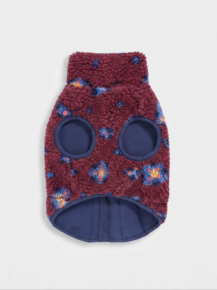 Vineyard Vines - Pet Sherpa Supershep Vest - Andy Foulard Crimson -