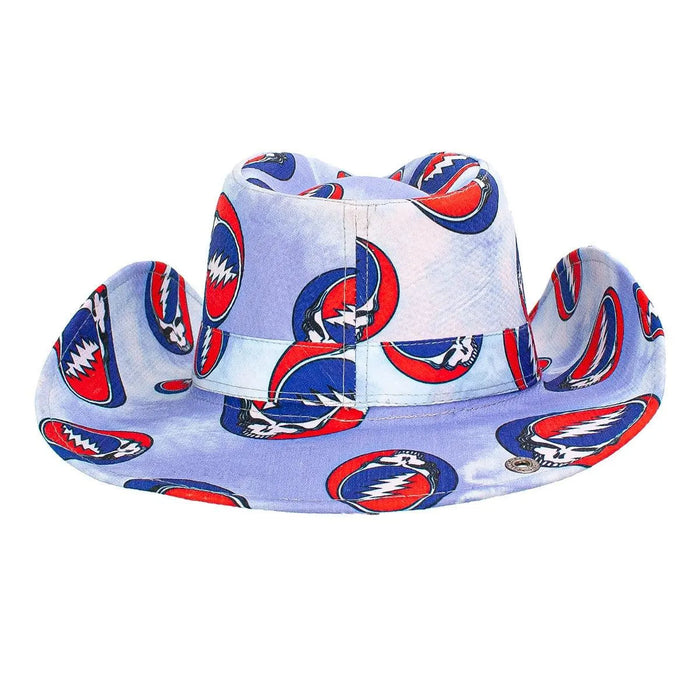 Peter Grimm Grateful Dead SYF (Steal Your Face) Drifter - Cotton Cowboy Hat - Hatcountry