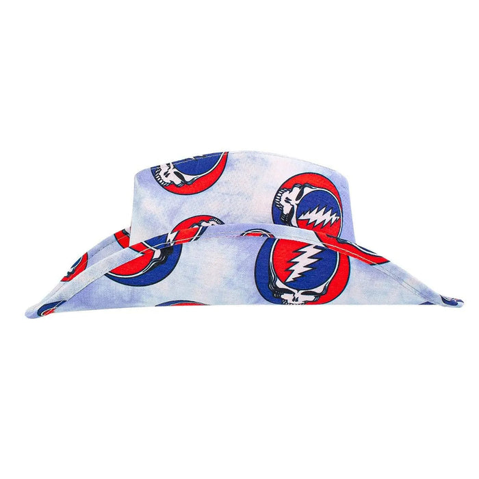 Peter Grimm Grateful Dead SYF (Steal Your Face) Drifter - Cotton Cowboy Hat - Hatcountry