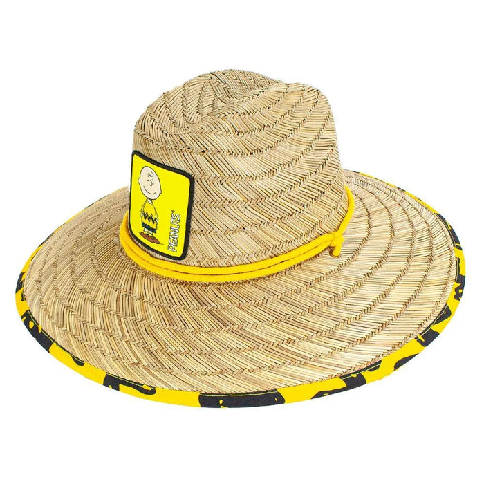 Peter Grimm Peanuts Charlie - Rye Straw Lifeguard Hat - Hatcountry