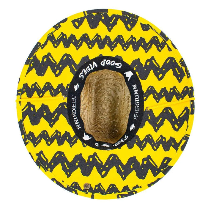 Peter Grimm Peanuts Charlie - Rye Straw Lifeguard Hat - Hatcountry