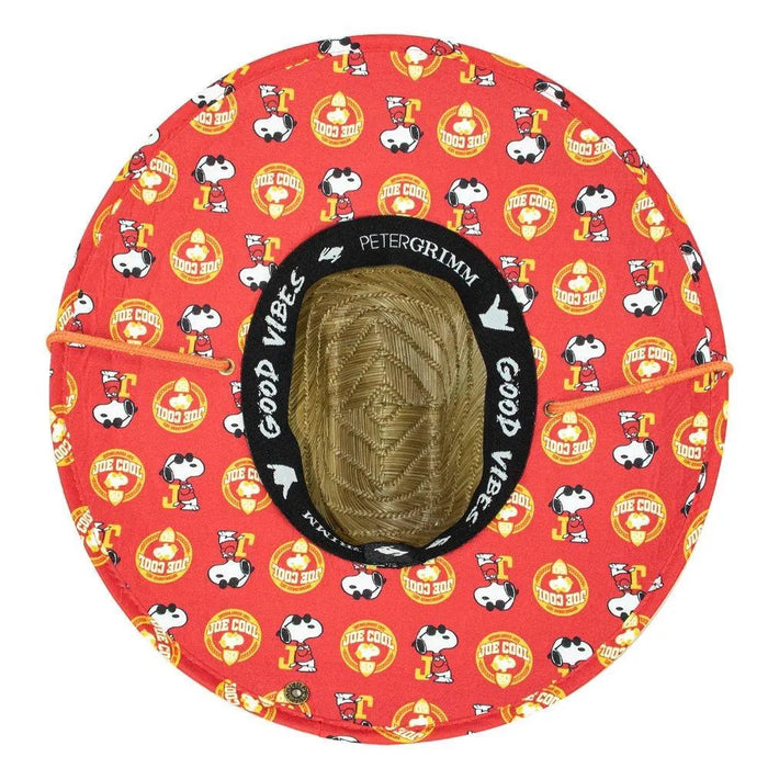 Peter Grimm Peanuts Joe Cool Snoopy - Rye Straw Lifeguard Hat - Hatcountry