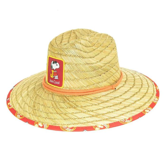 Peter Grimm Peanuts Joe Cool Snoopy - Rye Straw Lifeguard Hat - Hatcountry