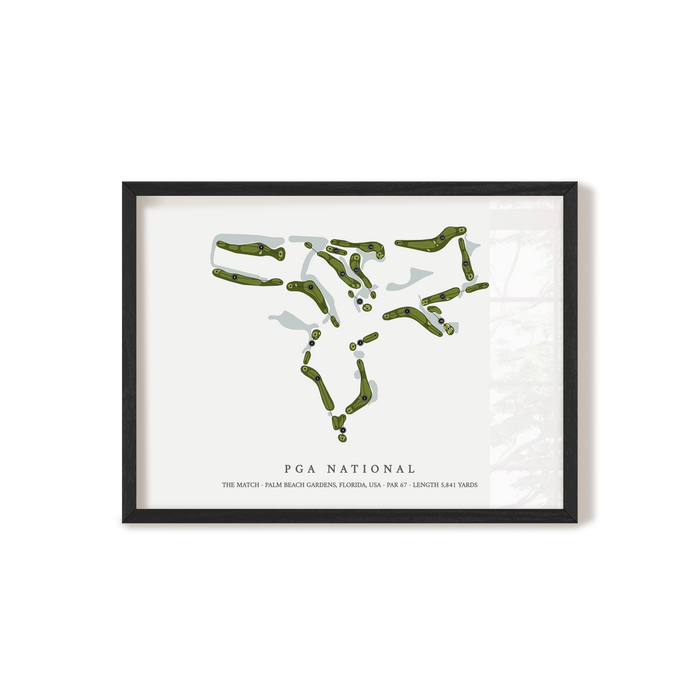 PGA National - The Match | Golf Course Map | Black+Frame