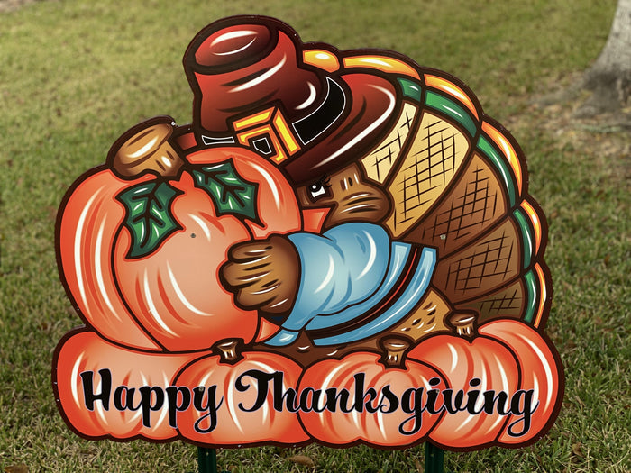 thanksgiving Turkey yard art