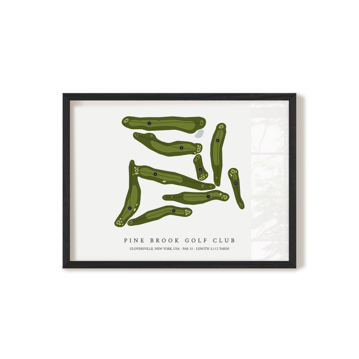 Pine Brook Golf Club | Golf Course Map | Black+Frame