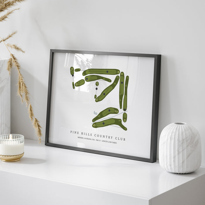 Pine Hills Country Club | Golf Course Map | On Table