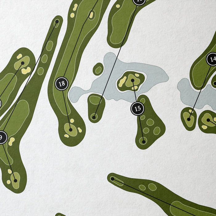 Pinnacle Country Club | Golf Course Map | Close Up