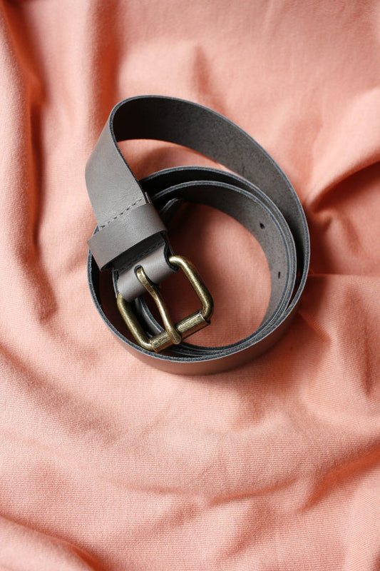Plus Size Leather Belt in Black