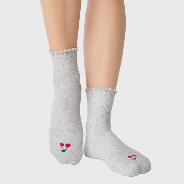 Pointe Studio Cherry Ankle Grip Sock