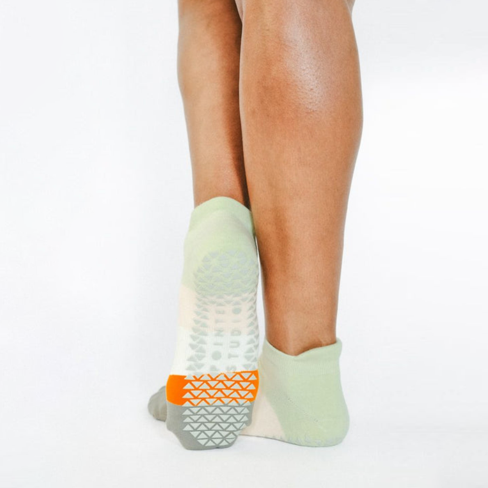 Pointe Studio Layered Stripe Full Foot Grip Sock